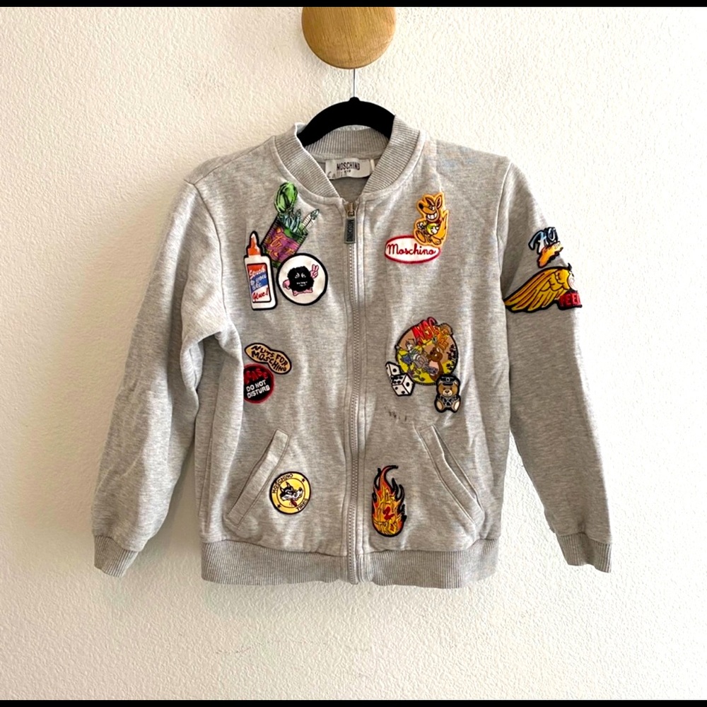 Moshino Grey Zip Sweater